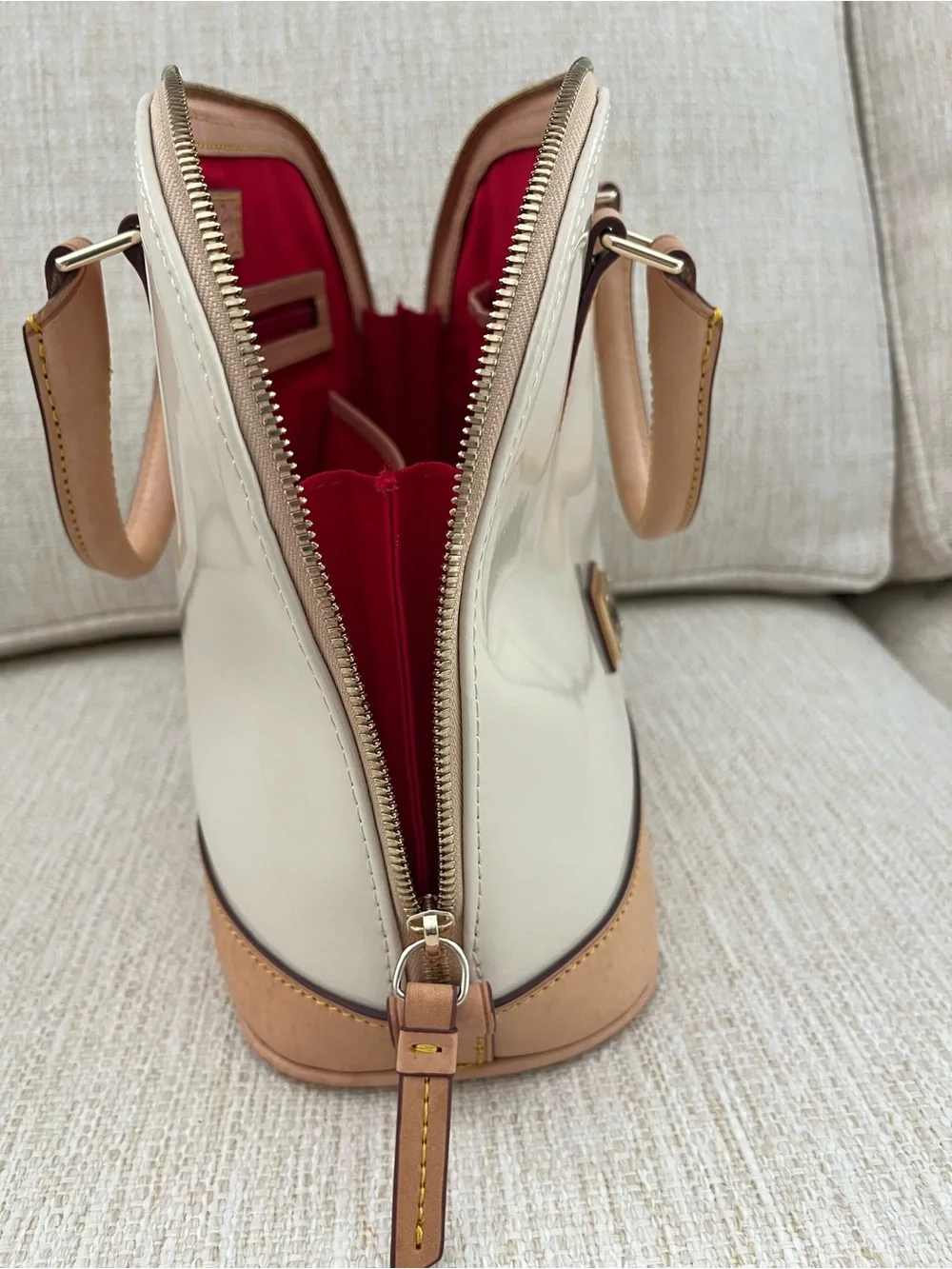 Dooney & Bourke Patent Zip Zip Satchel